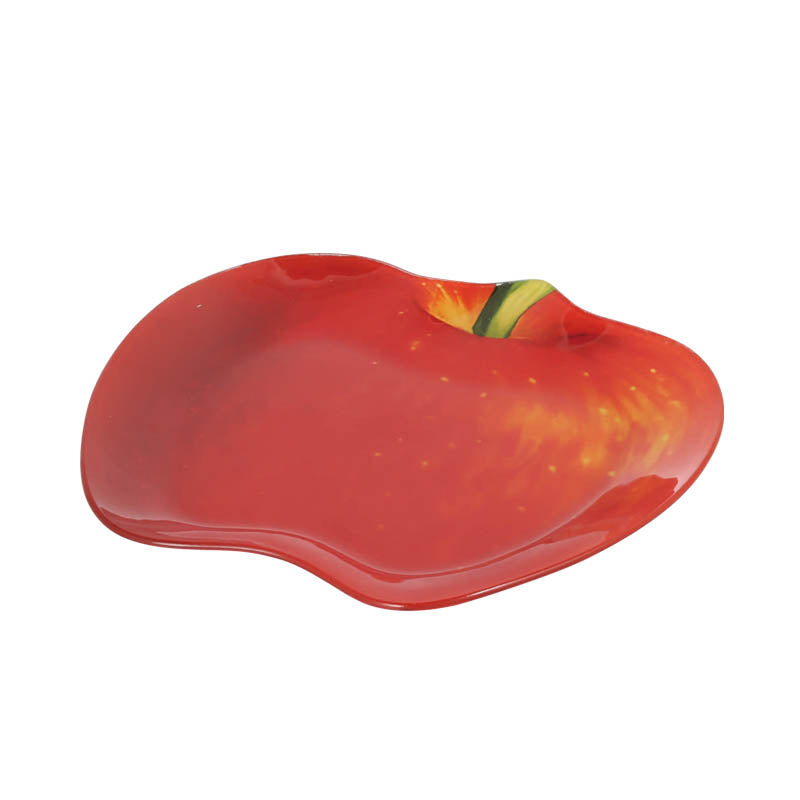 GLASS FARMER PLATE APPLE