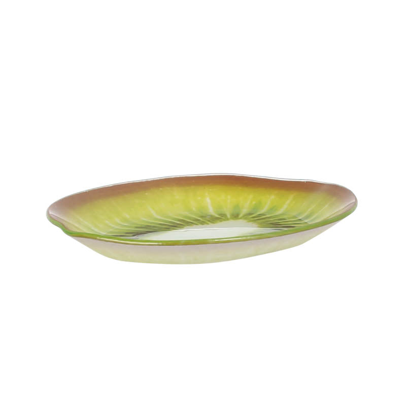 GLASS FARMER PLATE KIWI