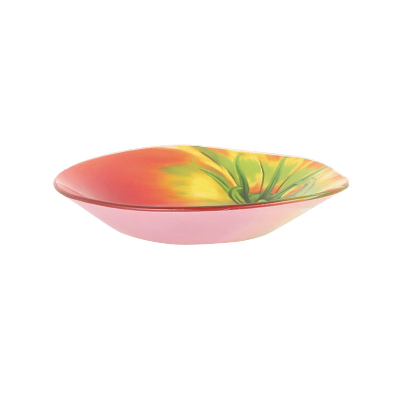 GLASS FARMER PLATE TOMATO