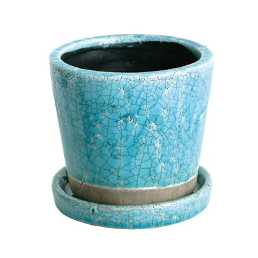 COLOR GLAZED POT M