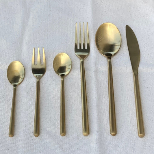 SVELTE CUTLERY MATT GOLD